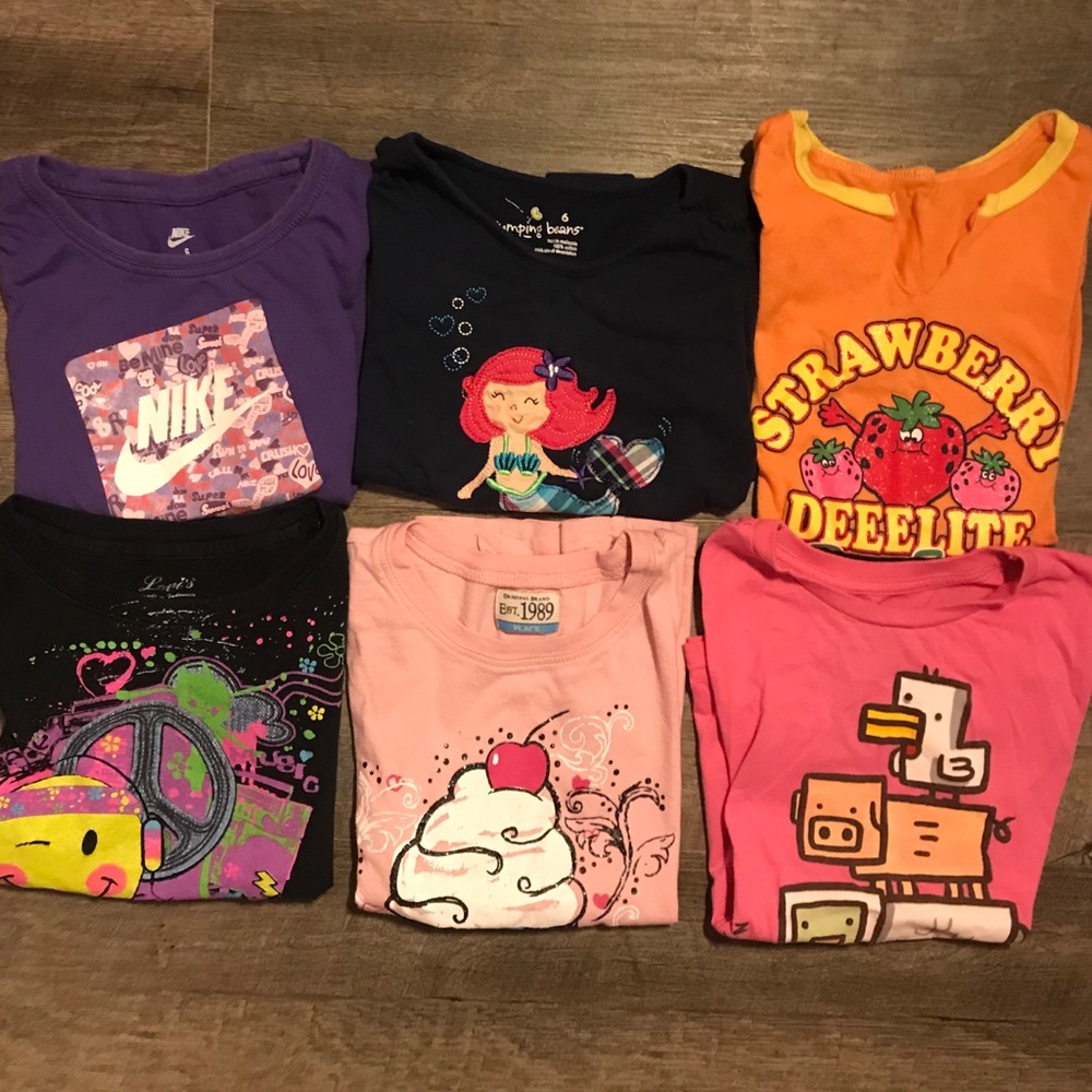 Bundle of  6 girls t shirts